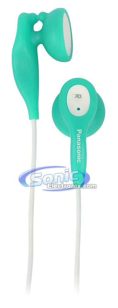 Panasonic RPHV21GA Ear Drops Earbuds In-Ear Headphones (Green) Image 1