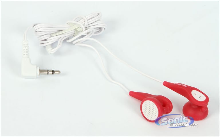 Panasonic RPHV21R Ear Drops Earbuds In-Ear Headphones (Red) Image 4