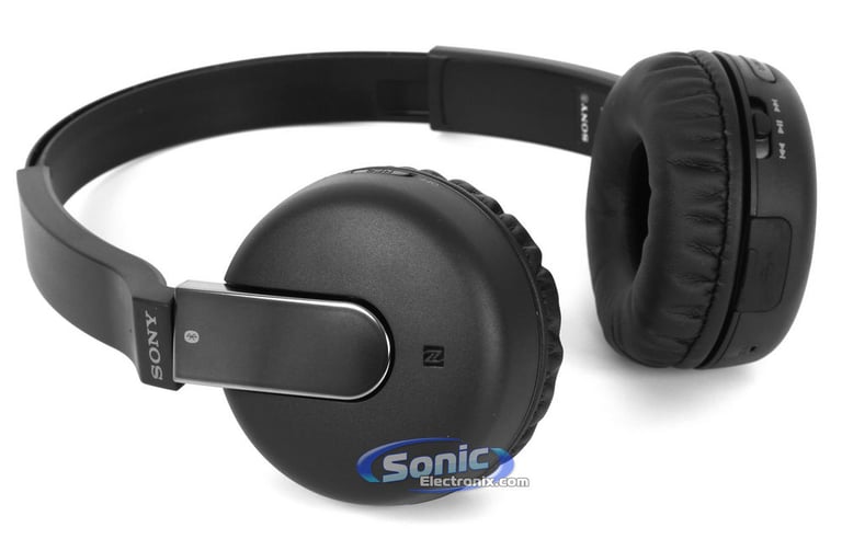 Sony DR-BTN200/BLK (DRBTN200/BLK) NFC Bluetooth On-Ear Headphones Headset - Black Open Box Image 2
