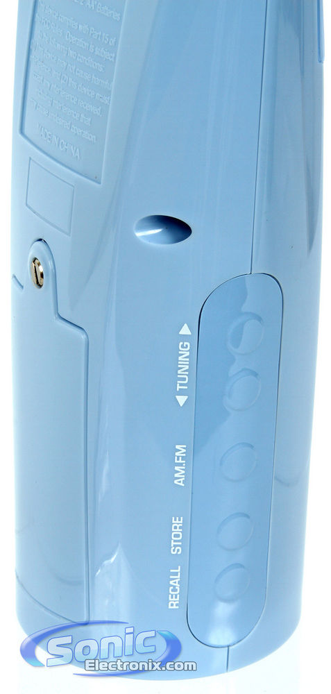 RCA BRC10BL Bathroom AM/FM Clock Radio (Blue) Image 6