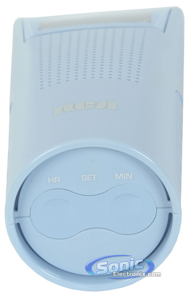 RCA BRC10BL Bathroom AM/FM Clock Radio (Blue) Image 7