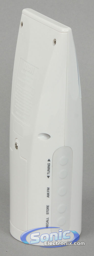 RCA BRC10TRAY Bathroom AM/FM Clock Radio (White) Image 4
