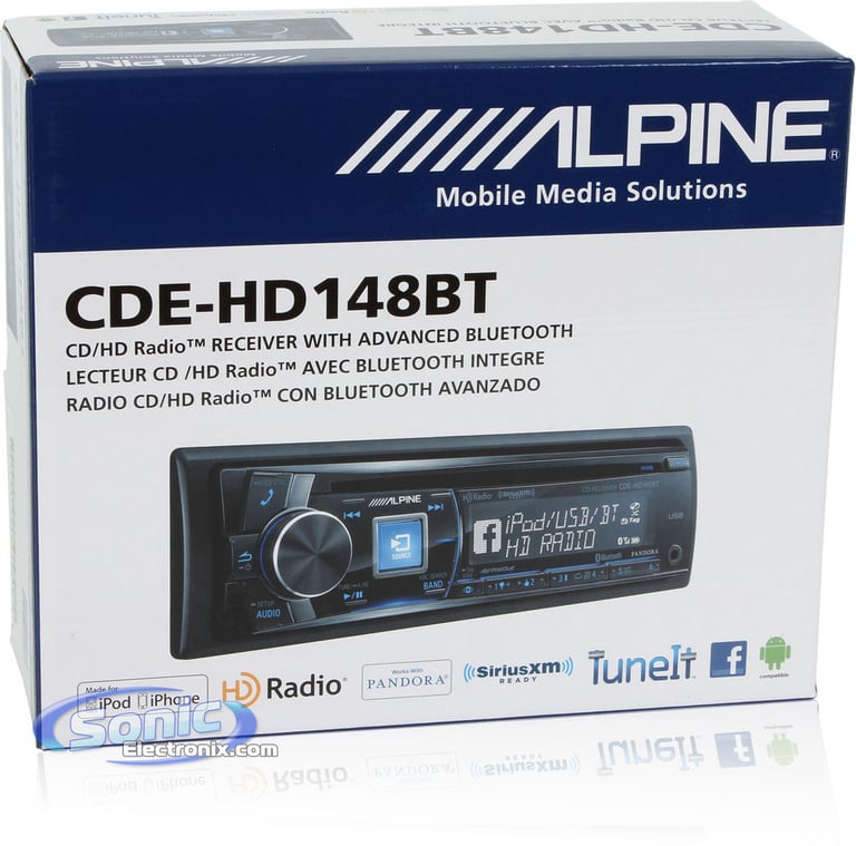 Alpine CDE-HD148BT Open Box (Good, Used) Image 9
