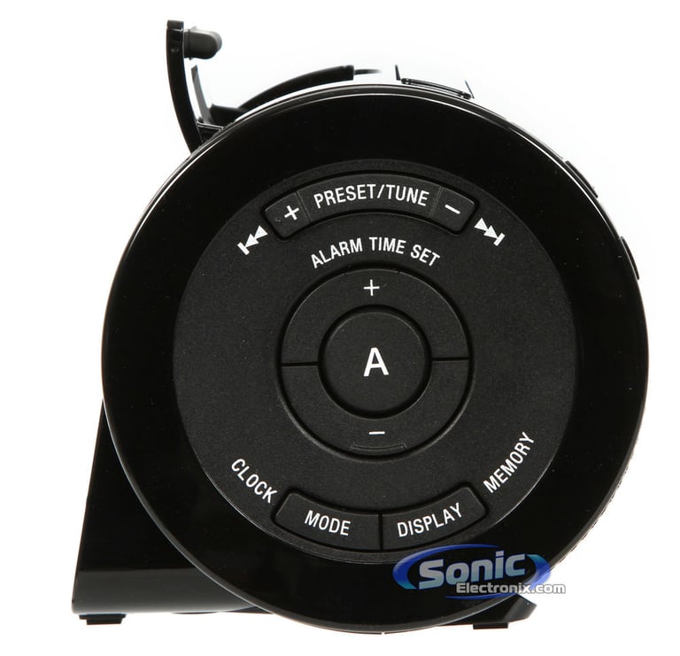 Sony ICF-C11iP/BLK AM/FM Alarm Clock Radio Lightning Dock (Black) Image 2