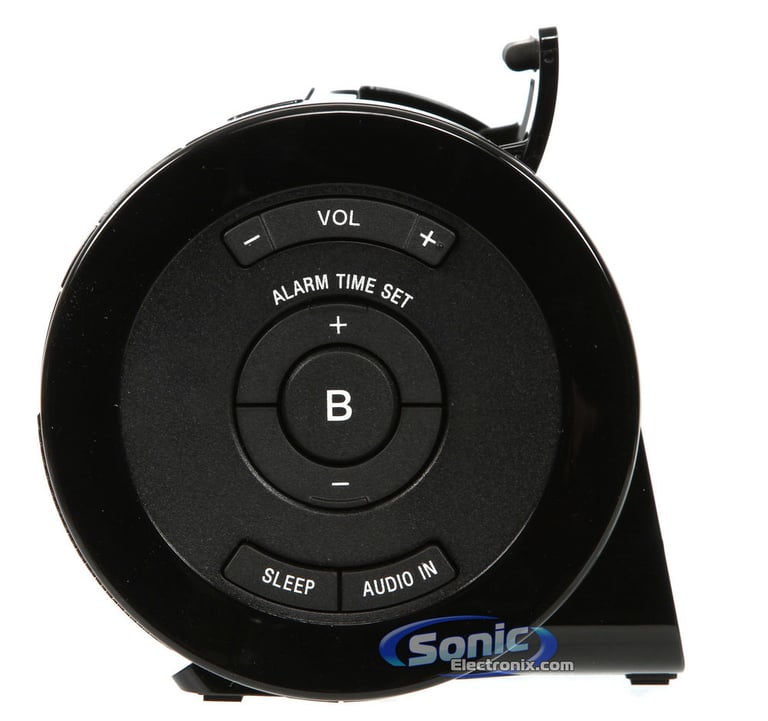 Sony ICF-C11iP/BLK AM/FM Alarm Clock Radio Lightning Dock (Black) Image 3