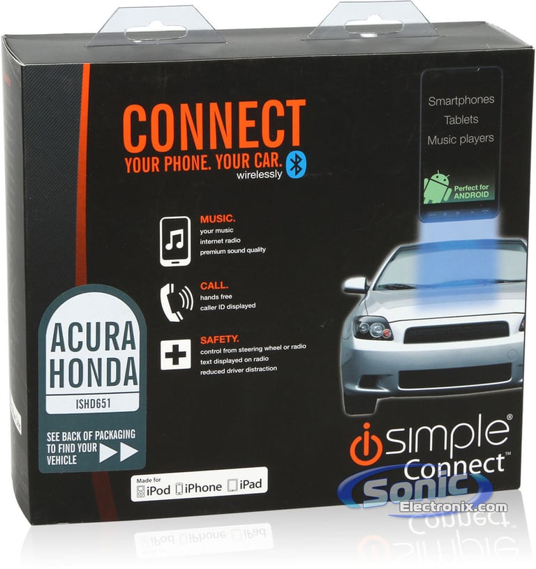 iSimple Connect Acura and Honda Smartphone Music Streaming Kit (ISHD651) Image 9