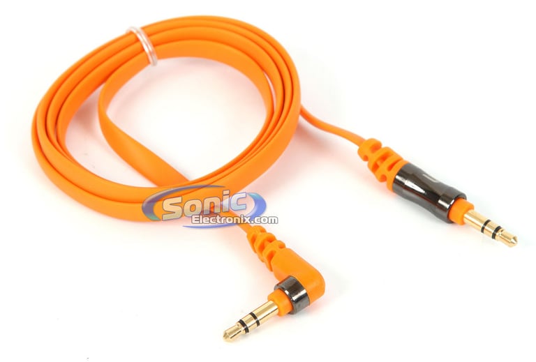 Scosche AUX3F FlatOUT - Orange Image 1