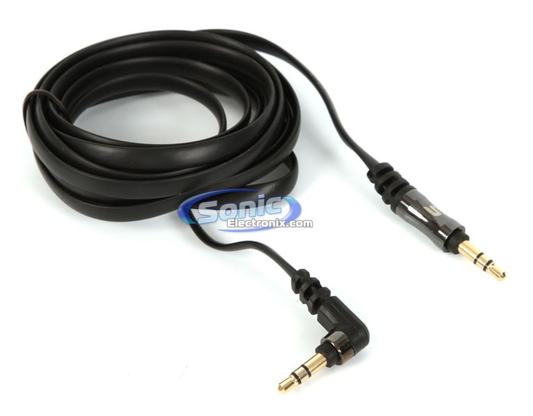 Scosche AUX6FBK FlatOUT Black 3.5mm Auxiliary Cable (6-Feet) Image 1