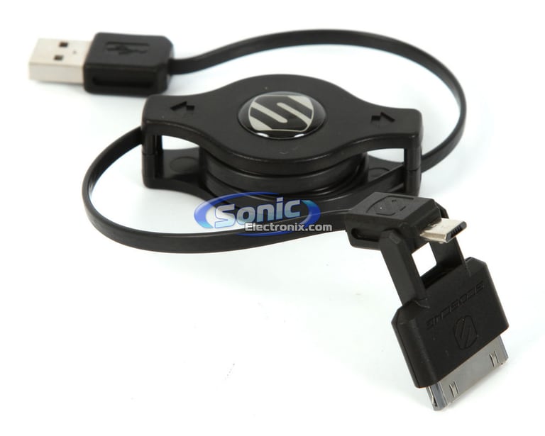 Scosche IPMAR sleekSYNC pro Sync & Charge Cable (Black) Image 1