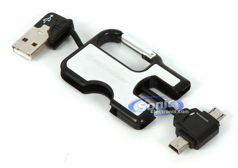 Scosche USBMM3 clipSYNC Keychain Adapter Cable Image 1