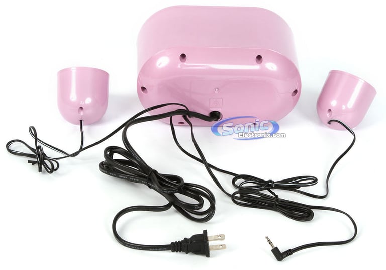 Sony SRS-D25/PNK (SRSD25/PNK) Desktop PC Computer/Laptop Speakers - Pink Image 2