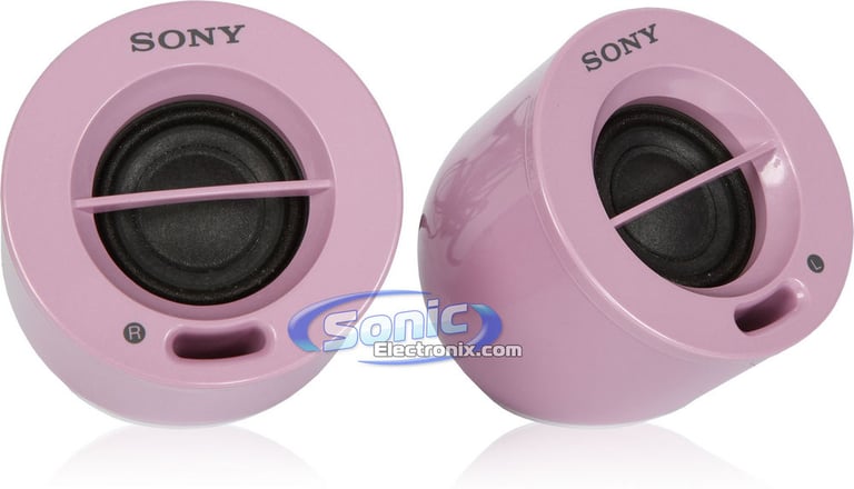 Sony SRS-D25/PNK (SRSD25/PNK) Desktop PC Computer/Laptop Speakers - Pink Image 4