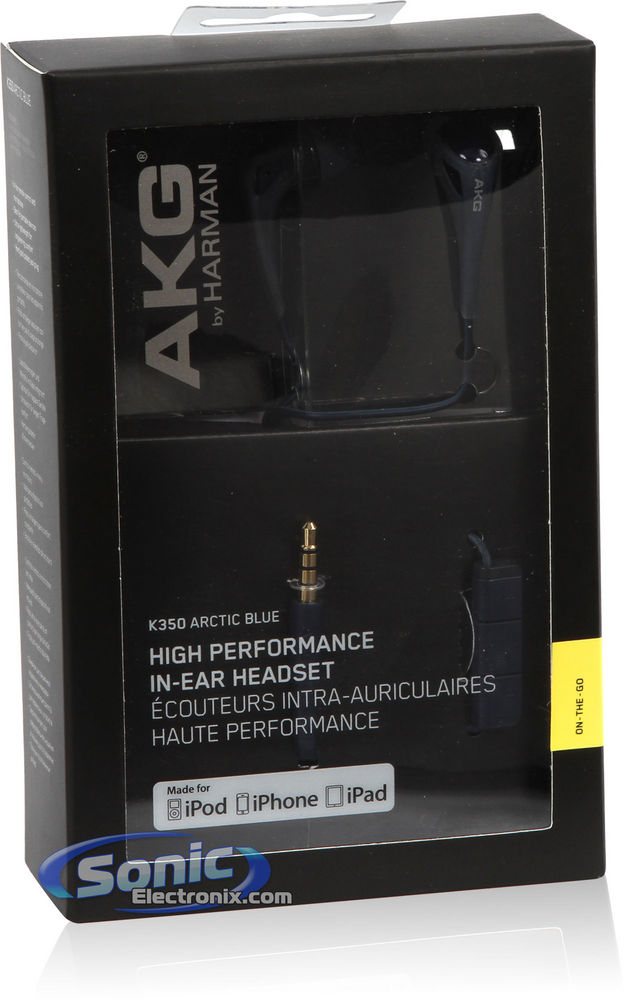 AKG K350ABL (K 350 ABL) High Performance In-Ear Headphones/Headset - Arctic Blue Image 7