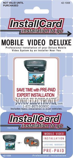 InstallCard 42-1008 (Mobile Video Deluxe) Image 1
