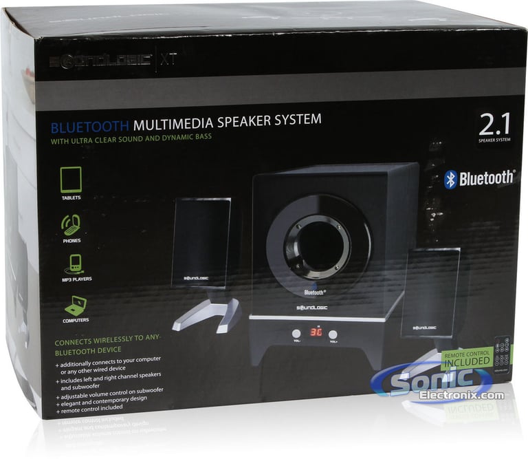 Sound Logic XT (BSS-2/5581) Wireless Bluetooth Multi-Media PC Speakers Image 10