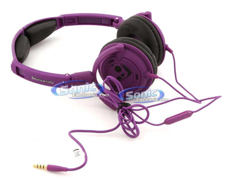 Skullcandy Lowrider (S5LWFY-210) Athletic On-Ear Headphones - Purple Image 2
