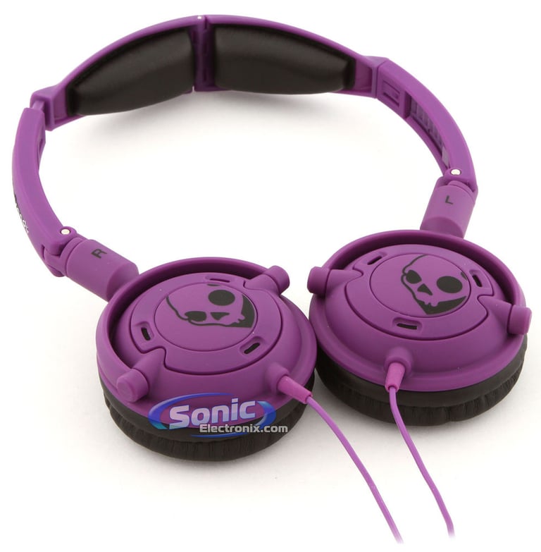 Skullcandy Lowrider (S5LWFY-210) Athletic On-Ear Headphones - Purple Image 7