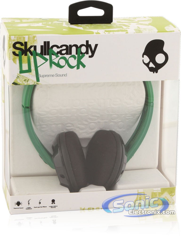 Skullcandy Uprock (S5URDZ-217) On-Ear Headphones - Green Rasta Image 7