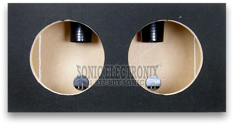 Dual 12" Ported 1-1/2 Thick MDF Enclosure (Audiobahn Specific) Image 2