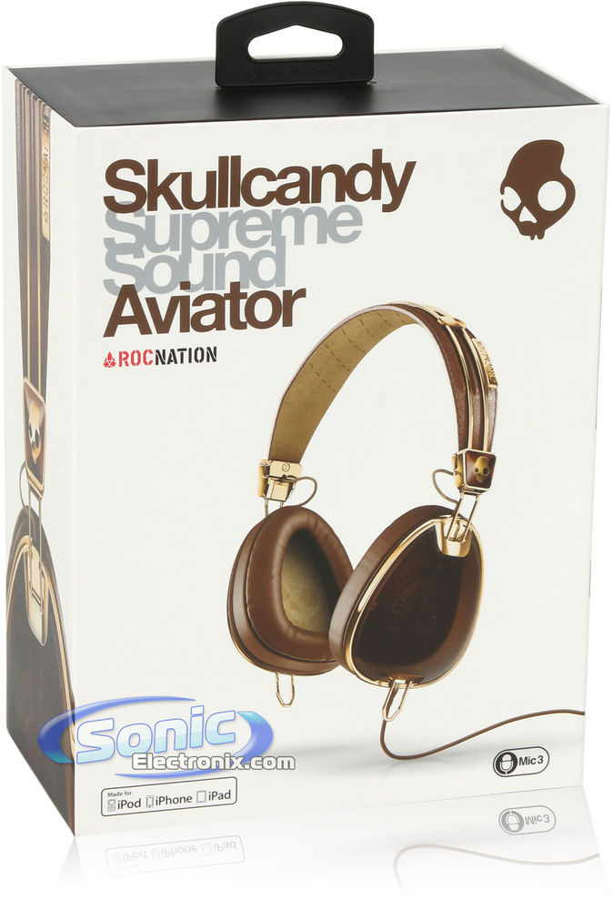 Skullcandy Aviator S6AVFM-157 - Brown/Gold Image 8