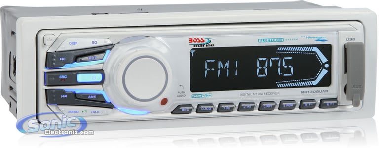 Boss MR1308UAB Mech-less Bluetooth Marine Stereo Image 2
