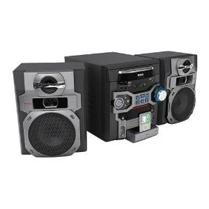 RCA RS2767iF iPod/iPhone 5-Disc AM/FM Radio CD Player Boombox Shelf System Open Box Image 1