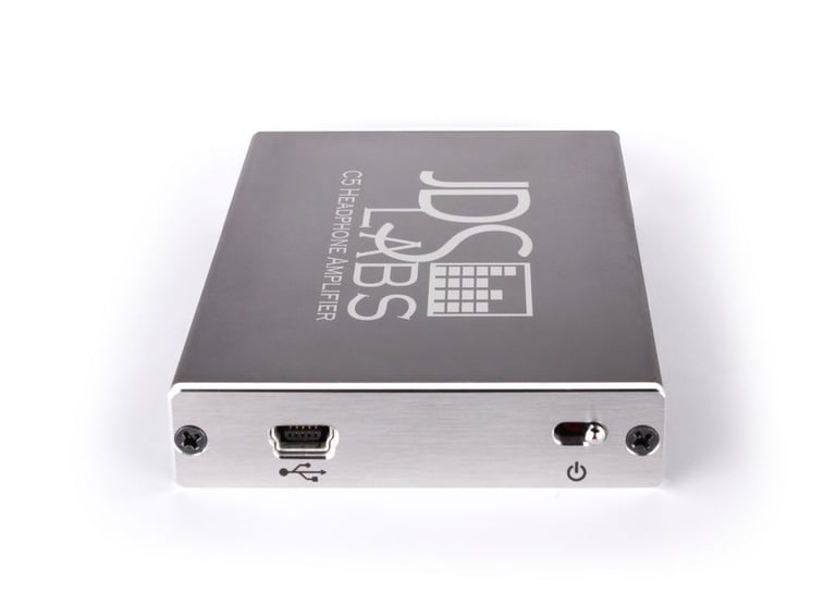 JDS Labs C5 Professional Portable Headphone Amplifier (Silver Slate) Open Box Image 2
