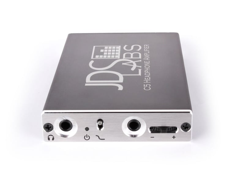 JDS Labs C5 Professional Portable Headphone Amplifier (Silver Slate) Open Box Image 3