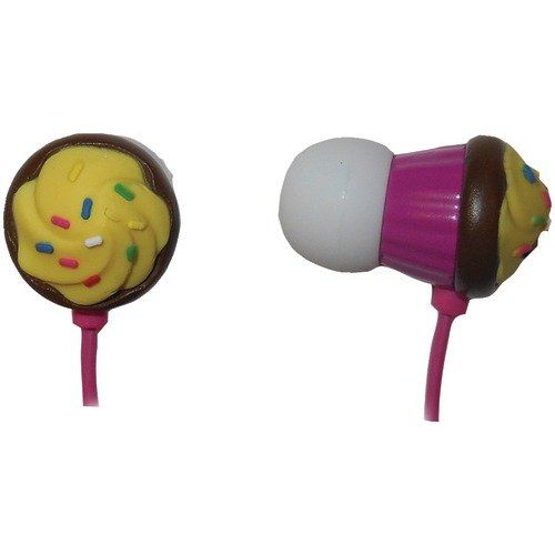 Maxell 190207 CCVF Pink Chocolate Cupcake In-Ear Headphones/Earbuds (Pink) Image 1
