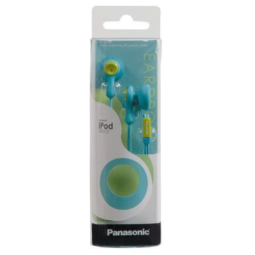 Panasonic RP-HV41-A Eardrops In-Ear Headphones (Light Blue/Light Green) Image 3