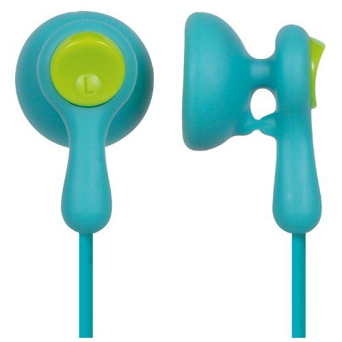 Panasonic RP-HV41-A Eardrops In-Ear Headphones (Light Blue/Light Green) Image 1