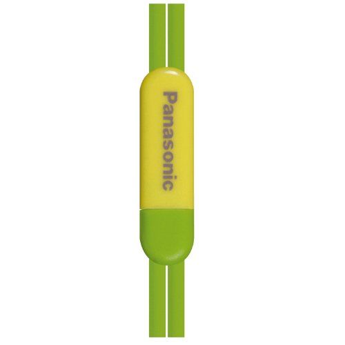 Panasonic RP-HV41-G Eardrops In-Ear Headphones (Light Green/Yellow) Image 2