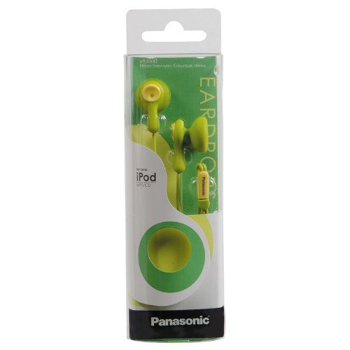 Panasonic RP-HV41-G Eardrops In-Ear Headphones (Light Green/Yellow) Image 3