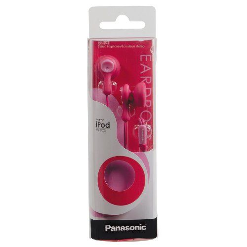 Panasonic RP-HV41-PB Eardrops In-Ear Headphones (Dark Pink/Light Pink) Image 3