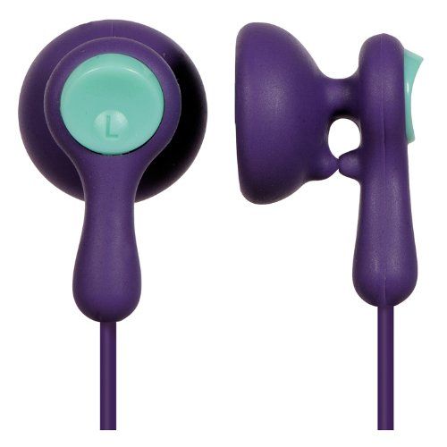 Panasonic RP-HV41-V Eardrops In-Ear Headphones (Violet/Aqua) Image 1