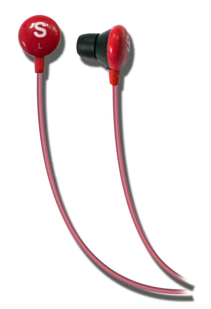 Maxell Skittles SKEB-R (190593) Earbuds In-Ear Headphones - Red Image 1