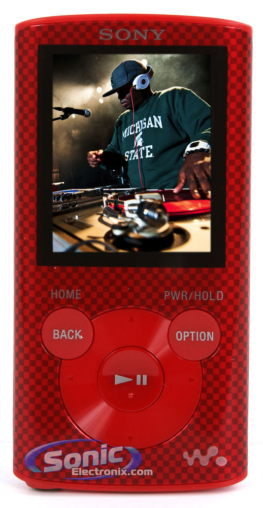 Sony NWZ-E375RED (NWZE375/RC) 16GB Walkman MP3/MP4 Player - Red Image 2