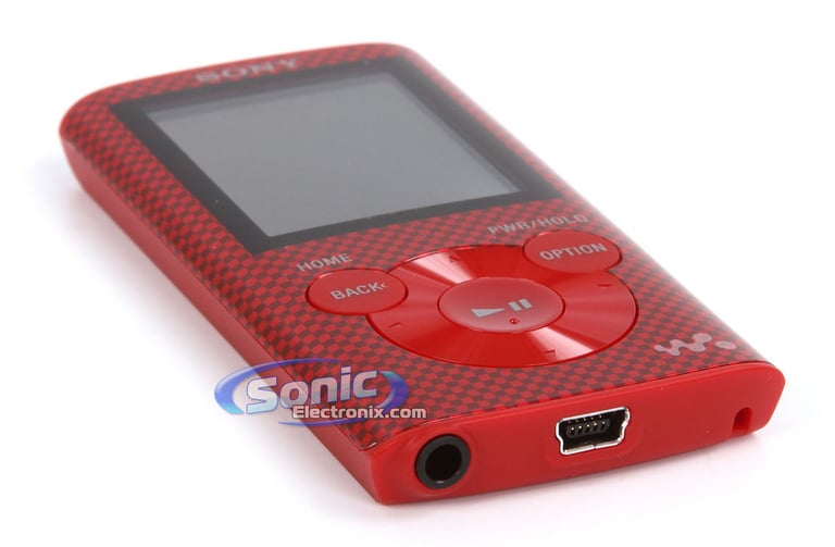 Sony NWZ-E375RED (NWZE375/RC) 16GB Walkman MP3/MP4 Player - Red Image 3