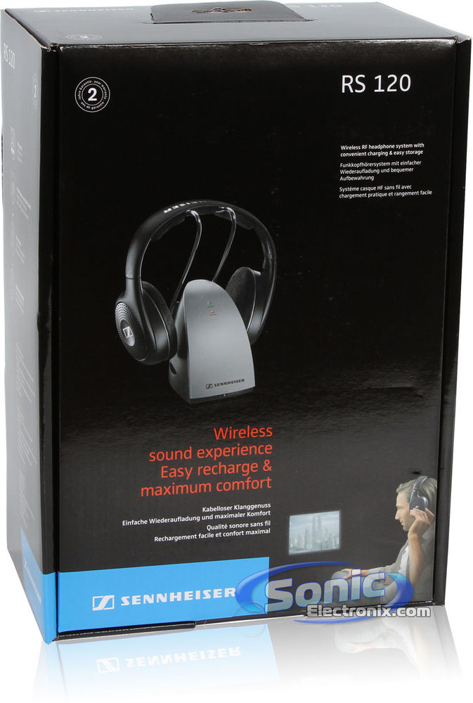Sennheiser RS 120 (RS120) Wireless RF Over-Ear Headphones-OPEN BOX Image 19