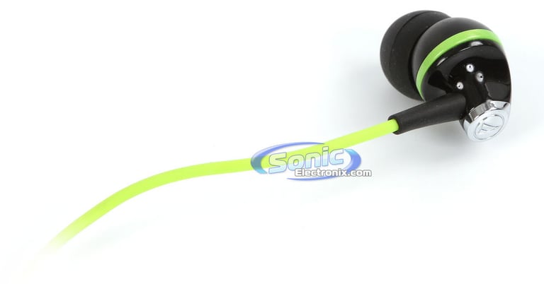 Audio Technica ATH-CK313iBGR- Black/Green Image 3