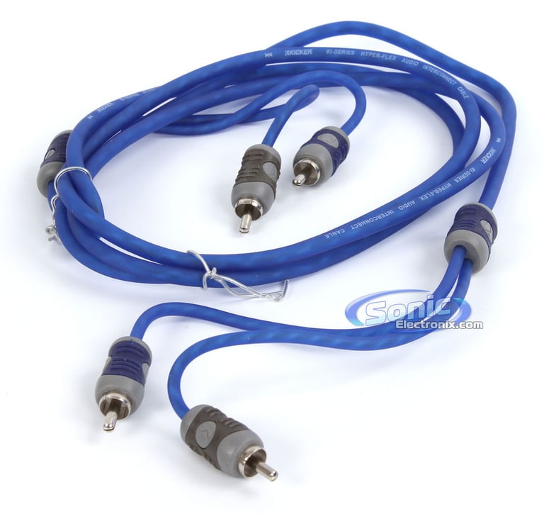 Kicker KI22 2-Channel K-Series RCA Audio Interconnect Cable Image 1