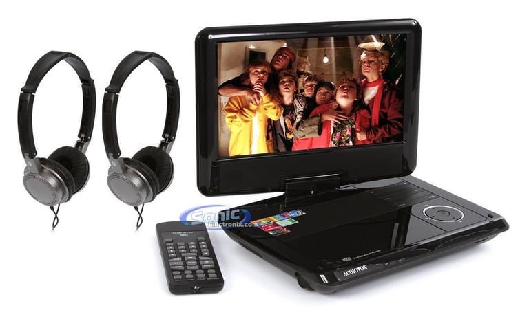 Audiovox DS9341PK 9" Swivel Widescreen Portable DVD Player Package System Image 1