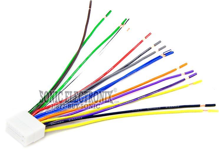 Clarion 16 PIN Head Unit Replacement Wiring Harness Image 1