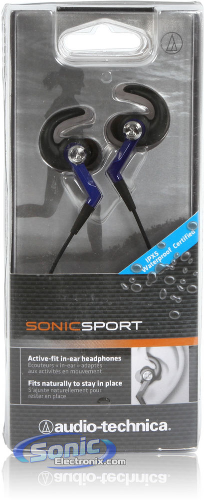 Audio Technica ATH-CKP500 SonicSport - Blue Image 8