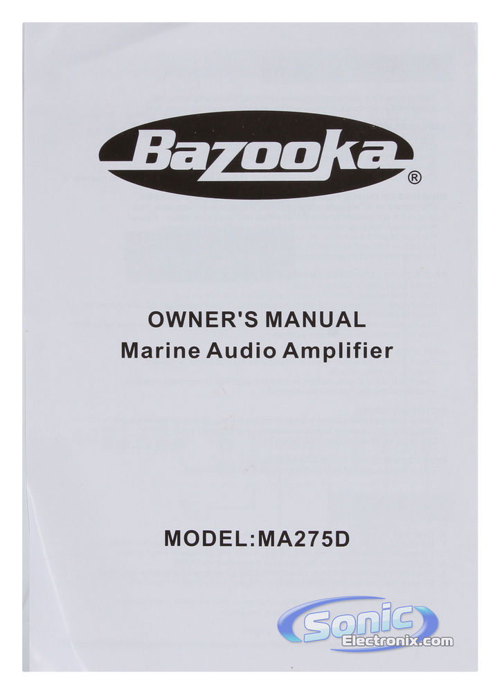Bazooka MA275D Image 7