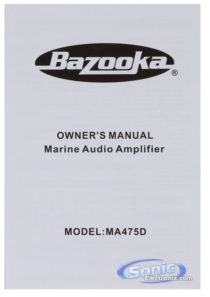 Bazooka MA475D Image 7
