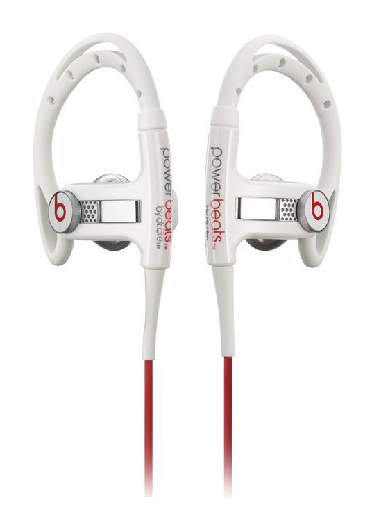 Beats By Dr. Dre PowerBeats In-Ear Headphones Stereo Earbuds Headset (White) Image 1
