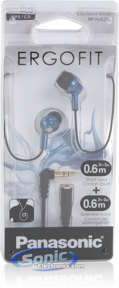 Panasonic RP-HJE280-A In-Ear Headphones/Earbuds (Blue) Image 8