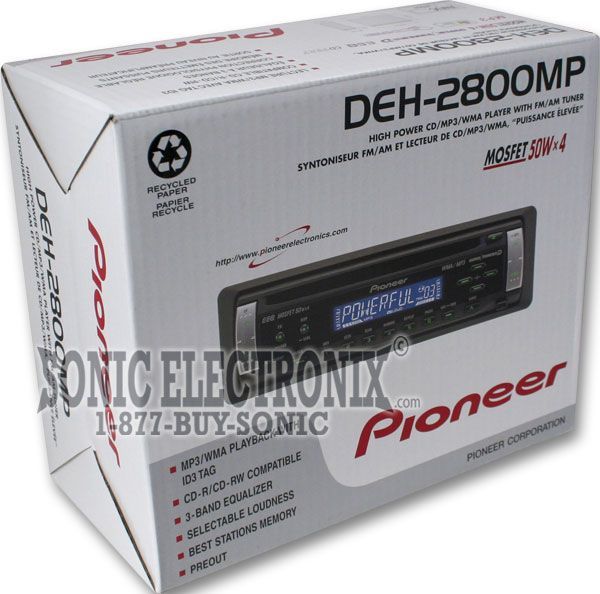 Pioneer DEH-2800MP Image 4