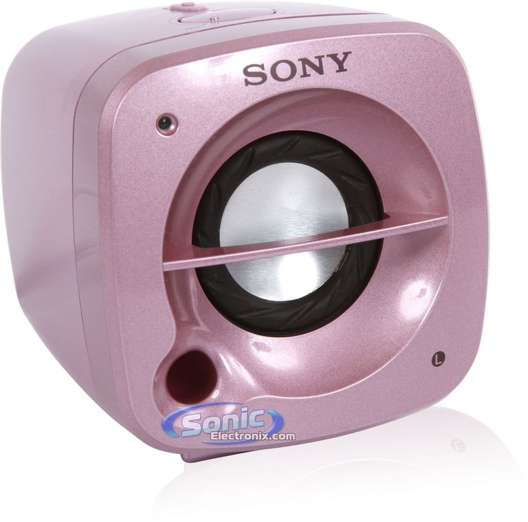 Sony SRS-M50/PC (SRSM50/PC) Portable/Desktop PC Computer Speakers - Pink Open Box Image 3